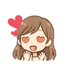 かわいい女の子 色々な表情（個別スタンプ：7）