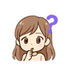 かわいい女の子 色々な表情（個別スタンプ：8）