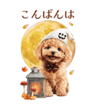 秋！丁寧語・敬語トイプーBIGスタンプ（個別スタンプ：7）