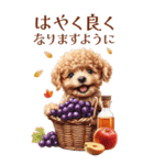 秋！丁寧語・敬語トイプーBIGスタンプ（個別スタンプ：26）