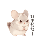 ほっこり手書きのチンチラスタンプ（個別スタンプ：12）