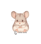 ほっこり手書きのチンチラスタンプ（個別スタンプ：16）