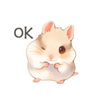 優しいほっこり手書きのハムスタースタンプ（個別スタンプ：6）