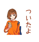 ボブカットの女の子★待ち合わせ連絡（個別スタンプ：1）