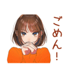 ボブカットの女の子★待ち合わせ連絡（個別スタンプ：9）