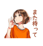 ボブカットの女の子★待ち合わせ連絡（個別スタンプ：34）