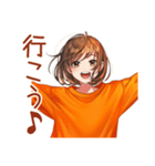 ボブカットの女の子★待ち合わせ連絡（個別スタンプ：39）