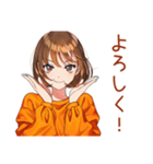 ボブカットの女の子★待ち合わせ連絡（個別スタンプ：40）