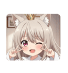 きつねこんこんみなみちゃんスタンプ（個別スタンプ：20）