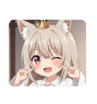 きつねこんこんみなみちゃんスタンプ（個別スタンプ：22）