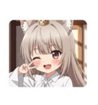きつねこんこんみなみちゃんスタンプ（個別スタンプ：25）