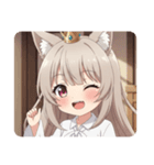 きつねこんこんみなみちゃんスタンプ（個別スタンプ：27）