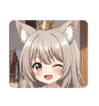 きつねこんこんみなみちゃんスタンプ（個別スタンプ：28）