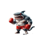 ボクシングサメ爆笑アタック,（個別スタンプ：2）