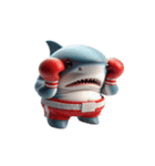 ボクシングサメ爆笑アタック,（個別スタンプ：3）