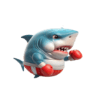 ボクシングサメ爆笑アタック,（個別スタンプ：5）