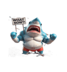 ボクシングサメ爆笑アタック,（個別スタンプ：8）