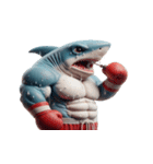 ボクシングサメ爆笑アタック,（個別スタンプ：9）