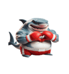 ボクシングサメ爆笑アタック,（個別スタンプ：10）