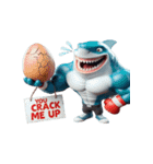 ボクシングサメ爆笑アタック,（個別スタンプ：11）