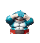 ボクシングサメ爆笑アタック,（個別スタンプ：12）