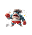 ボクシングサメ爆笑アタック,（個別スタンプ：14）