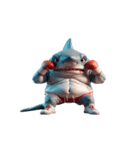 ボクシングサメ爆笑アタック,（個別スタンプ：15）