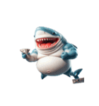 ボクシングサメ爆笑アタック,（個別スタンプ：17）
