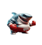 ボクシングサメ爆笑アタック,（個別スタンプ：20）