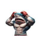 ボクシングサメ爆笑アタック,（個別スタンプ：29）