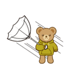 推し色テディベアの秋【黄】（個別スタンプ：28）