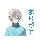 天使界隈くんの秋★ポップ男子（個別スタンプ：3）