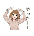 ふつうの女の子の出欠連絡♡（個別スタンプ：11）