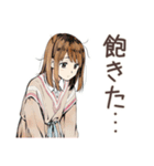 ふつうの女の子の出欠連絡♡（個別スタンプ：33）