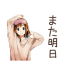 ふつうの女の子の出欠連絡♡（個別スタンプ：38）