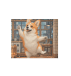 動く！ドット絵風のコーギー！（個別スタンプ：2）