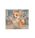 動く！ドット絵風のコーギー！（個別スタンプ：8）