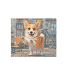 動く！ドット絵風のコーギー！（個別スタンプ：10）