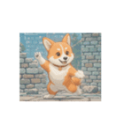 動く！ドット絵風のコーギー！（個別スタンプ：13）