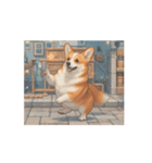 動く！ドット絵風のコーギー！（個別スタンプ：14）