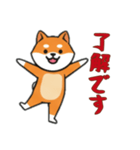 [了解です専用]シバ犬（個別スタンプ：5）