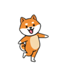 [アレンジ用]シバ犬と一緒（個別スタンプ：3）
