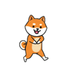 [アレンジ用]シバ犬と一緒（個別スタンプ：5）