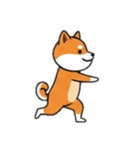[アレンジ用]シバ犬と一緒（個別スタンプ：6）