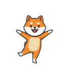 [アレンジ用]シバ犬と一緒（個別スタンプ：12）