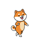 [アレンジ用]シバ犬と一緒（個別スタンプ：13）