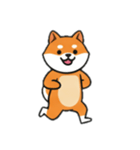 [アレンジ用]シバ犬と一緒（個別スタンプ：14）