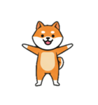 [アレンジ用]シバ犬と一緒（個別スタンプ：15）
