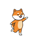 [アレンジ用]シバ犬と一緒（個別スタンプ：16）