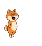 [アレンジ用]シバ犬おばさんおブス（個別スタンプ：3）
